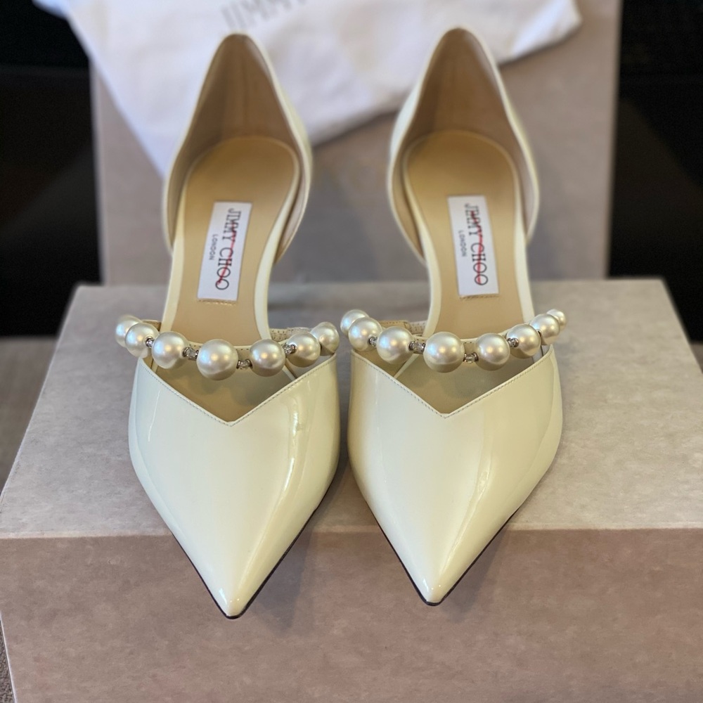 Jimmy Choo
Aurelie 65MM Patent Leather D'Orsay Pumps